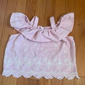 Cute pink top for young girls, great for summer